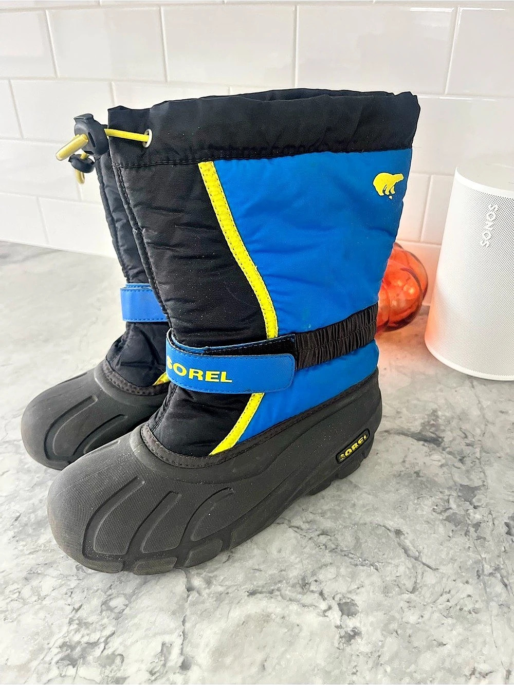 Sorel Yoot Pac Nylon Waterproof Snow Boot Boots Blue & Black